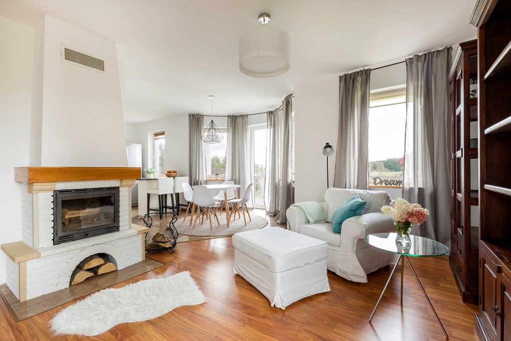 Gardiner till öppen planlösning