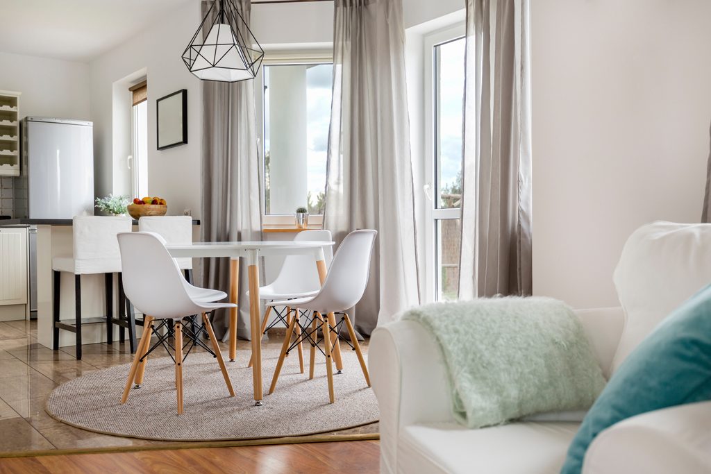 Inreda kök med öppen planlösning