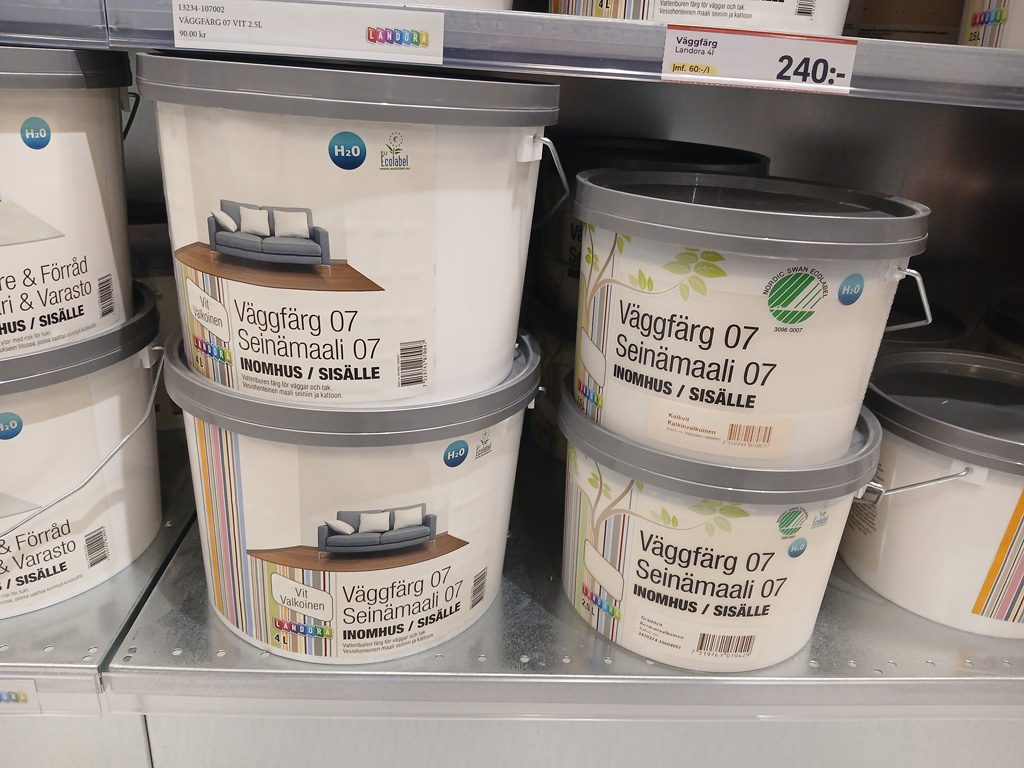 Målarfärg till vägg från Landora