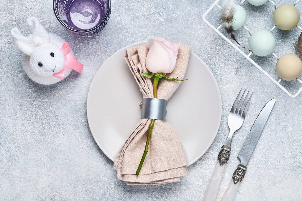 Romantisk stil med rosa och vitt