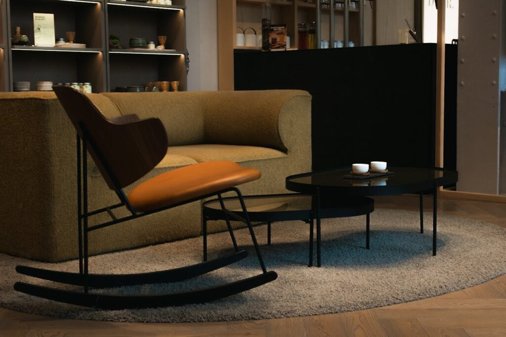 Gungstol i vardagsrum