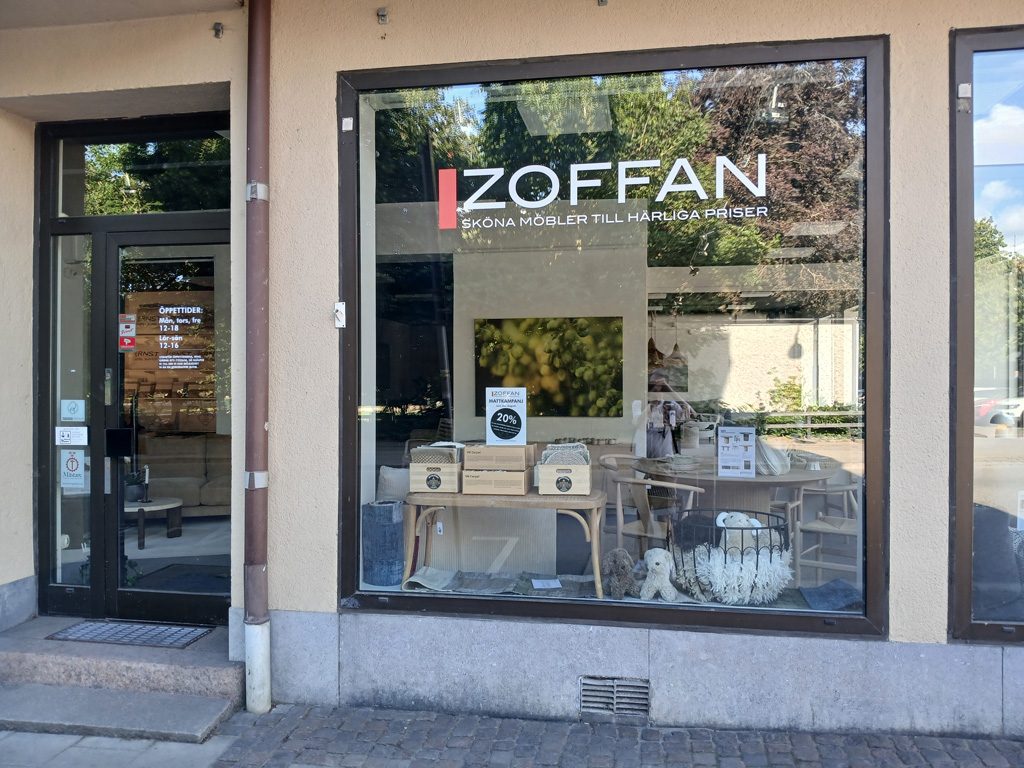 Zoffan - en lokal favorit bland möbelbutiker i Halmstad
